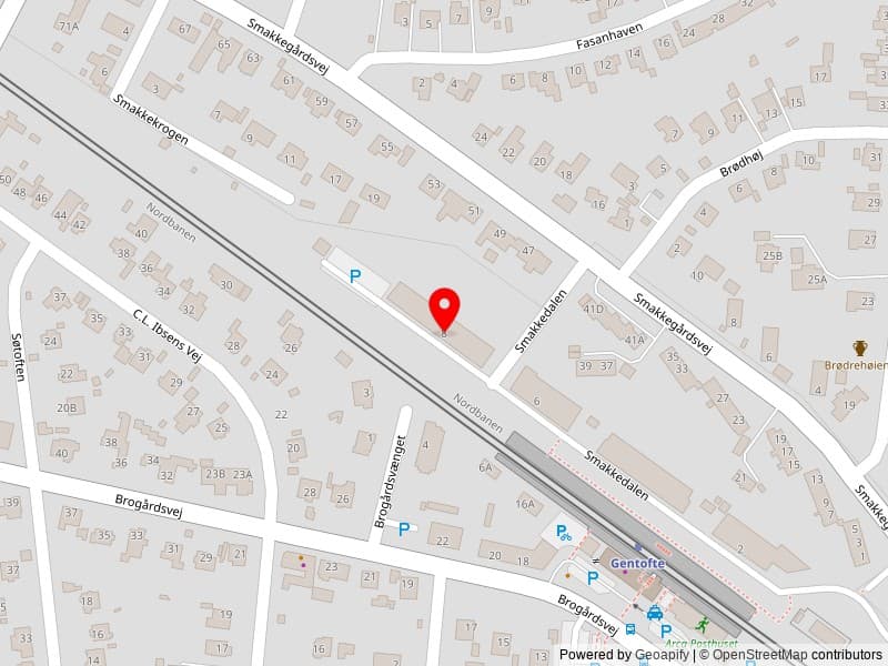 Kort over Akademiker Pension