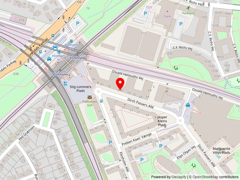 Kort over Lægernes Pension