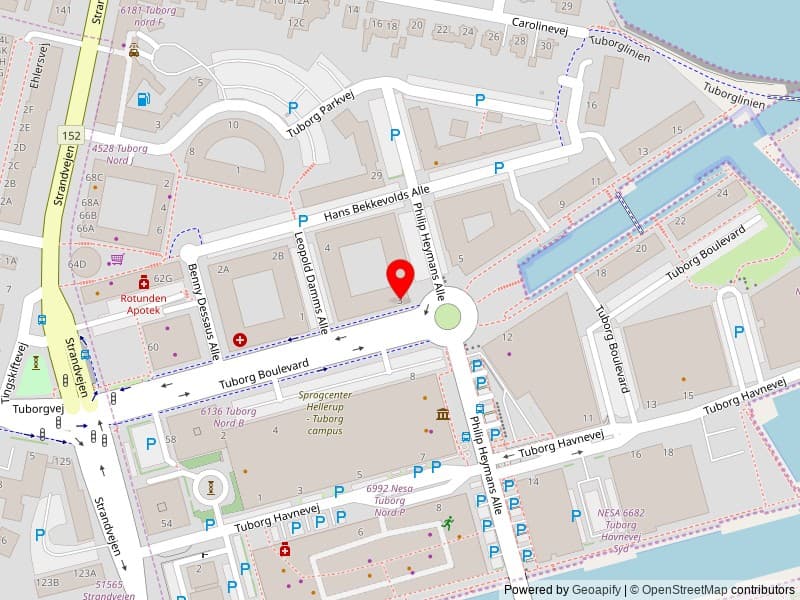 Kort over Lærernes Pension